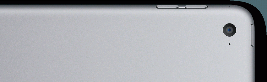 Планшет iPad Mini 4 оснащений двома камерами: фронтальною камерою на 1,2 Мп і основною камерою з роздільною здатністю 8 Мп