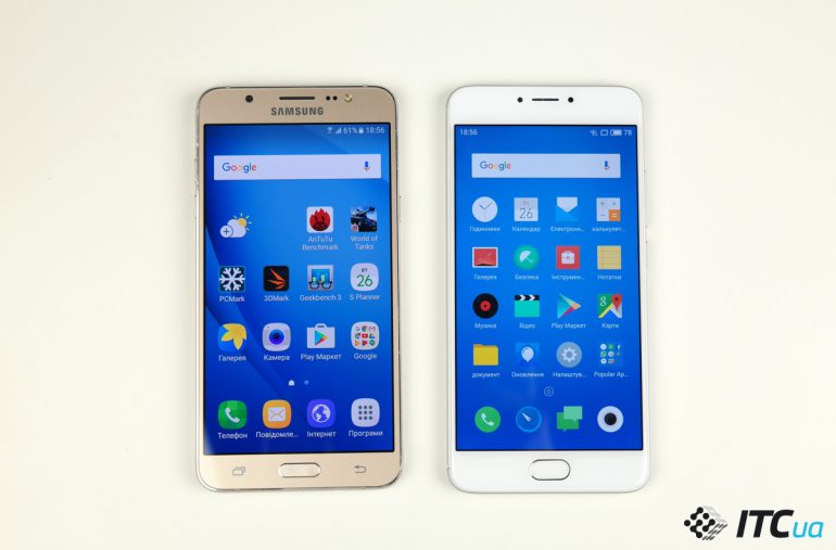 Samsung Galaxy J7 vs   Meizu M3 Note